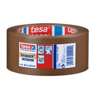 Tesa Klebeband PVC 4100 gepr?gt (braun)-1