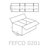Faltkarton 785 x 385 x 370/300/200 mm (2-wellig)