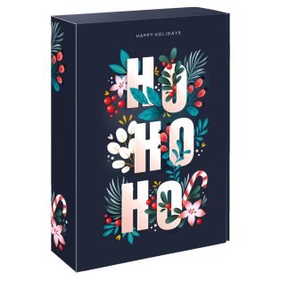 Präsentkarton "Ho Ho für 3 Flasche 360 x 250 x 95 mm