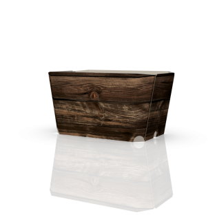 Universalschale "Naturholz" für 1 kg 156 x 95 x 100 mm