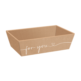 Präsentkorb 4-eckig "mittel" 336 x 196 x 110 mm (For You)