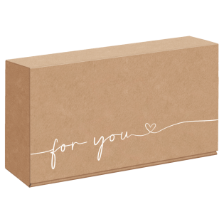 Präsentkarton "For You für 2 Flasche 360 x 192 x 95 mm