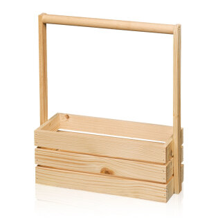 Flaschenträger aus Holz "Natur" 275 x 100 x 340 mm