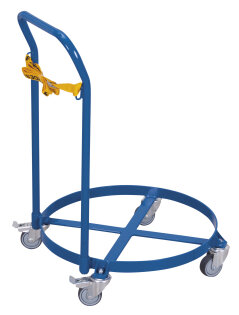 Fassroller f�r 200 l F�sser mit Schiebeb�gel-1