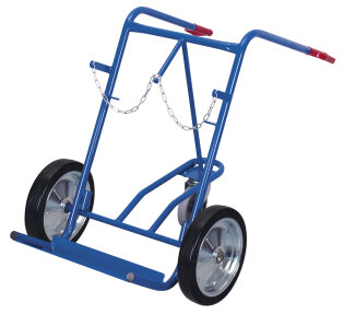 Stahlflaschenkarre mit St�tz-Lenkrolle 200 kg (VG)-1