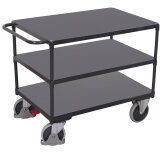Schwerer Tischwagen 400 kg mit 3 Ladefl�chen Typ S + EasySTOP-1