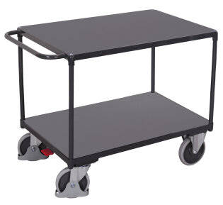 Schwerer Tischwagen 500 kg mit 2 Ladefl�chen Typ L + EasySTOP-1