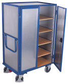 Stahlblech-Etagenwagen mit 1 festen und 4 variablen B�den...