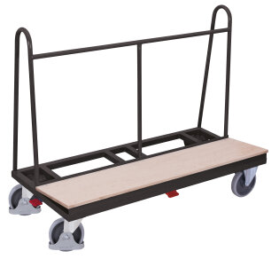 Plattenwagen mit Holzladefl�che Seitenb�gelh�he 915 mm-1