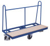 Plattenwagen mit Holzladefl�che Seitenb�gelh�he 915 mm R�der in rhombischer Anordnung-1