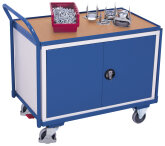 VARIOfit Werkstattwagen mit Doppelflügeltür Drehgriffschloss + EasySTOP