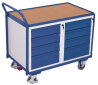 Werkstattwagen mit 1 Ladefl�che, 8 Schubladen + EasySTOP-1