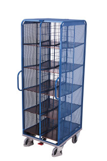 Aktenwagen mit 2 x 10 F�chern + EasySTOP-1