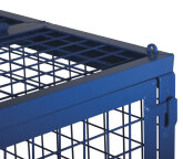 VARIOfit Drahtgitter Kastenwagen mit Deckel Typ M + EasySTOP - Anthrazitgrau