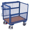 VARIOfit Drahtgitter Kastenwagen mit Deckel Typ M + EasySTOP - Anthrazitgrau