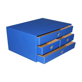 Schubladenbox DIN A4 DIN A5 (blau)