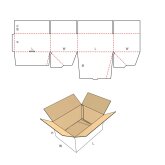 Automatikbodenkarton, 398 x 350 x 98 mm, Qual. 1.20 B,...