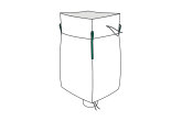 Big Bag 900 x 900 x 1150 mm (mit Schürze und Auslauf)