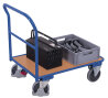 VARIOfit Schiebebügelwagen 400 kg Typ S + EasySTOP - Enzianblau - Enzianblau