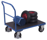 VARIOfit Schiebebügelwagen 1000 kg Typ M + EasySTOP - Enzianblau