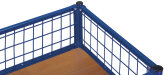 VARIOfit Drahtgitter Kasten-/ Bügelwagen Typ M + EasySTOP - Enzianblau