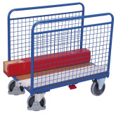 VARIOfit Drahtgitter Seitenbügelwagen Typ L + EasySTOP - Enzianblau