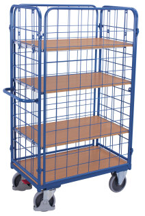 Paket-Vierwandwagen hoch mit 3 B�den Typ L + EasySTOP-1