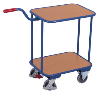 Griffroller mit 2 Holz-Ladefl�chen + EasySTOP-1