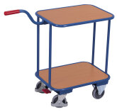 Griffroller mit 2 Holz-Ladefl�chen + EasySTOP-1