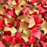 DECOFILL Polsterchips 400 Liter zweifarbig (braun/rot)