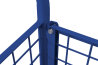 VARIOfit Drahtgitter Vierwandwagen 500 kg Traglast Typ XL + EasySTOP - Enzianblau