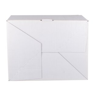Automatikbodenkarton 344 x 250 x 135 mm (weiß) mit 2 Selbstklebestreifen