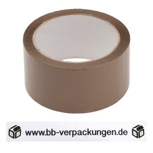 Bedrucktes PP-Klebeband leise Braun 1-farbig