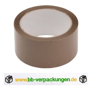 Bedrucktes PP-Klebeband leise Braun 3-farbig