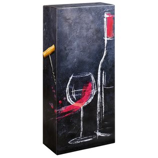 Faltschachtel Vino red/white für 2 Flaschen 162 x 78 x 363 mm