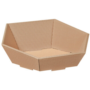 Pr�sentkorb 6-eckig mini 162 x 155 x 44/74 mm (natura)-1