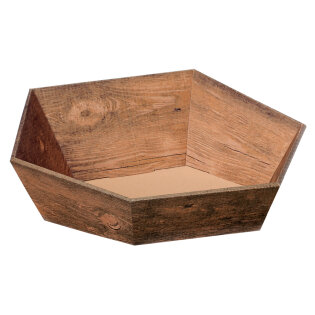 Pr�sentkorb 6-eckig mini 162 x 155 x 44/74 mm (Vintage)-1