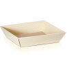 Pr�sentkorb 4-eckig klein flach 190 x 160 x 52 mm (Creme)-1