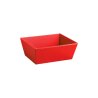Pr�sentkorb 4-eckig klein 198 x 148 x 95 mm (Rot)-1