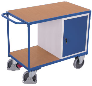 Werkstattwagen mit 1 Schrank, 2 Ladefl�chen + EasySTOP-1