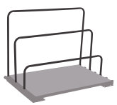 VARIOfit Einsteckbügel für Plattenwagen Höhe 300 mm - Enzianblau