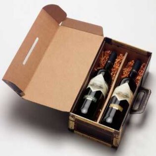 Geschenkbox "Koffer" mit Griff f?r 2 Flaschen 182 x 91 x 360 mm-2