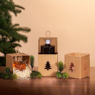 Geschenkbox mit Sichtfenster "Tannenbaum" 100 x 100 x 120 mm-3