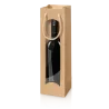 Geschenkt�te mit Sichtfenster Natura Kraftpapier f�r 1 Flasche 100 x 85 x 360 mm-2
