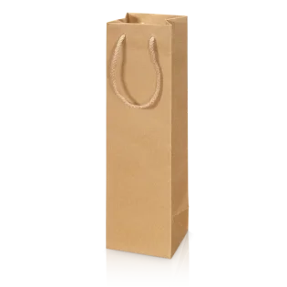 Geschenktüte "Natura Kraftpapier" für 1 Flasche 100 x 85 x 360 mm