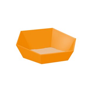 Pr?sentkorb 6-eckig "klein" 202 x 195 x 52/92 mm (Orange)-1