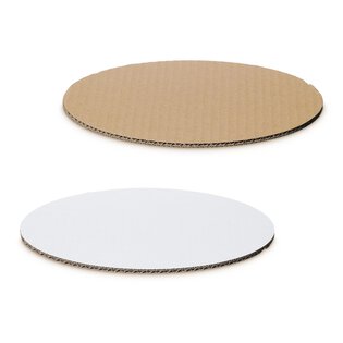 Dekoplatte "Oval" in Wei?/Braun 200 x 150 x 4 mm-1